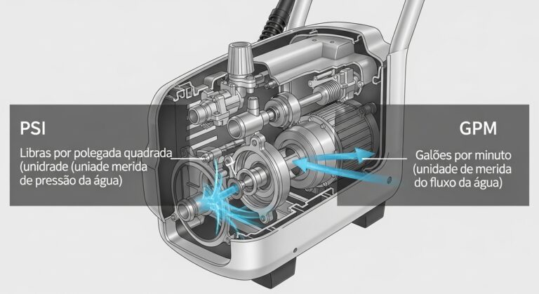 significado psi gpm lavadora alta pressao