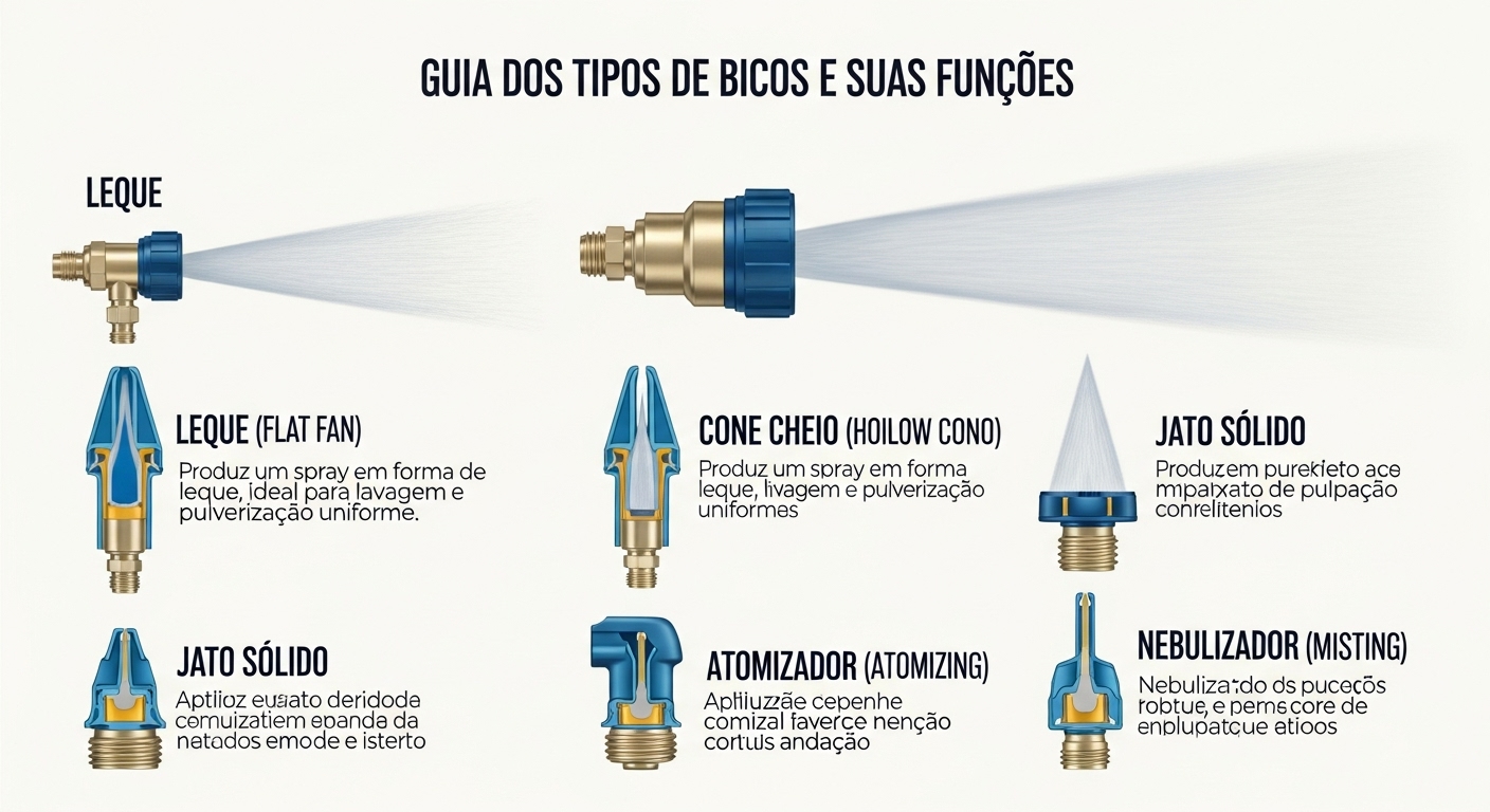 tipos de bicos e suas funções