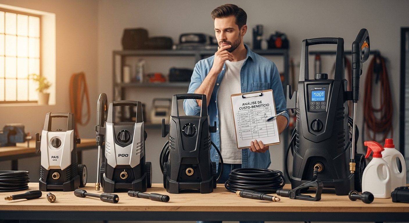 Custo-Benefício Lavadora de Alta Pressão Mais Cara Vale a Pena